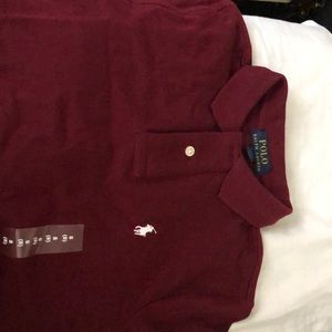 Ralph Lauren polo burgundy shirt